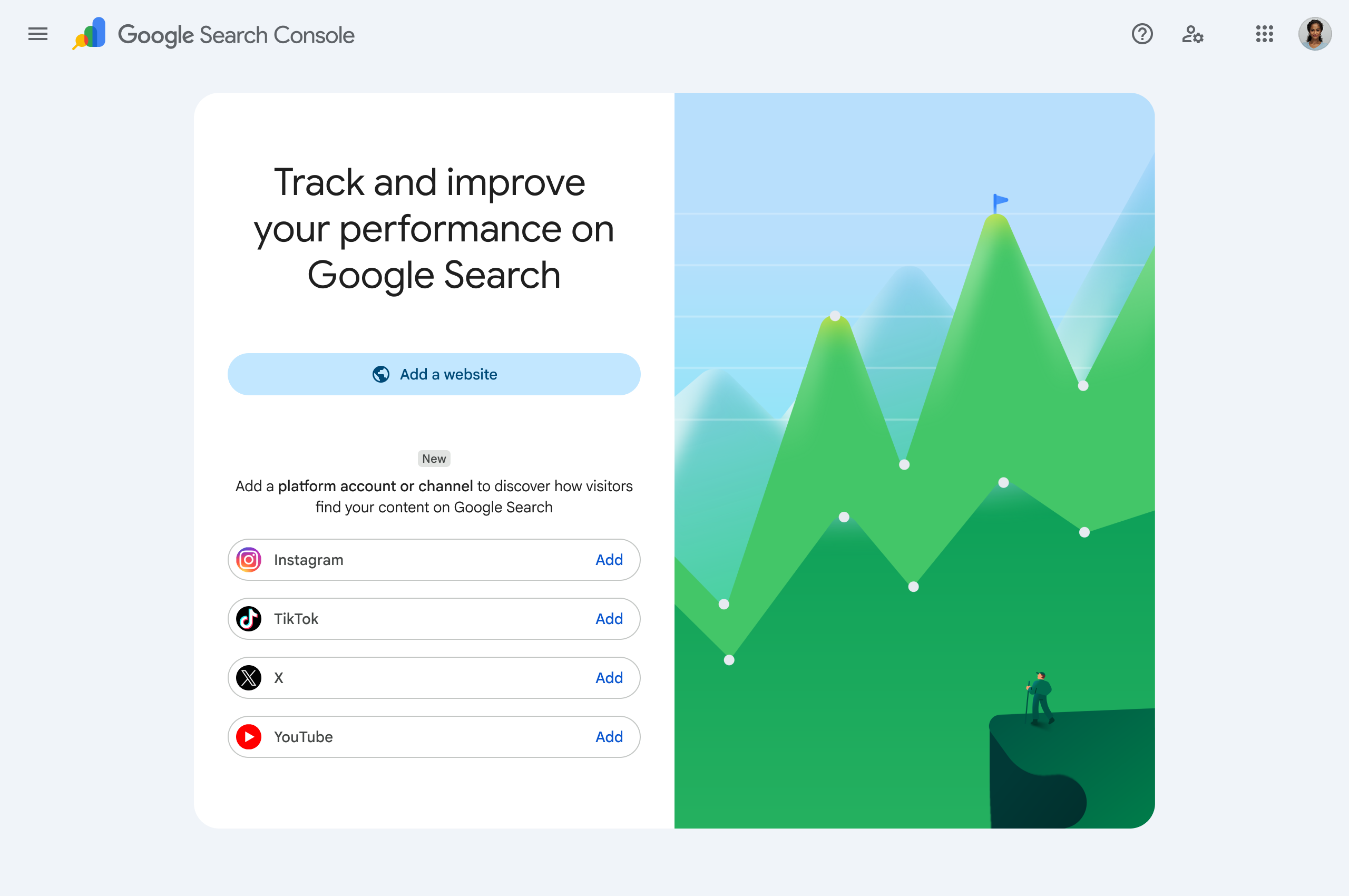 Propriété de la plate-forme de la console de recherche