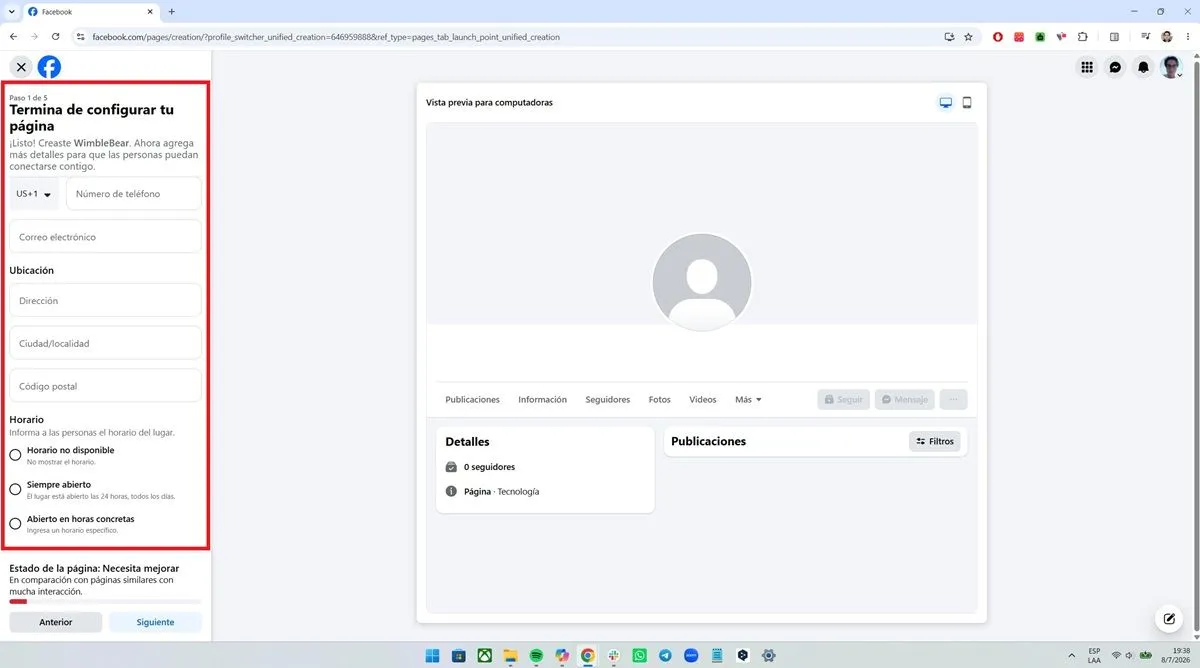 Gestion des pages
