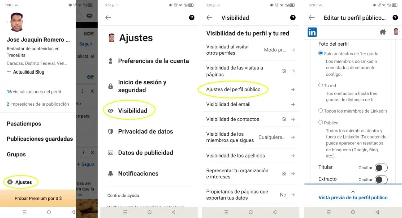 Comment définir un profil public LinkedIn