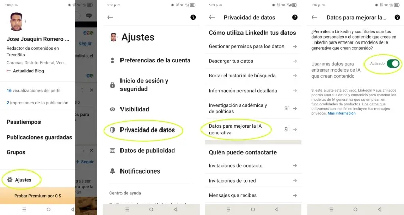 Comment désactiver l'IA dégénérative LinkedIn