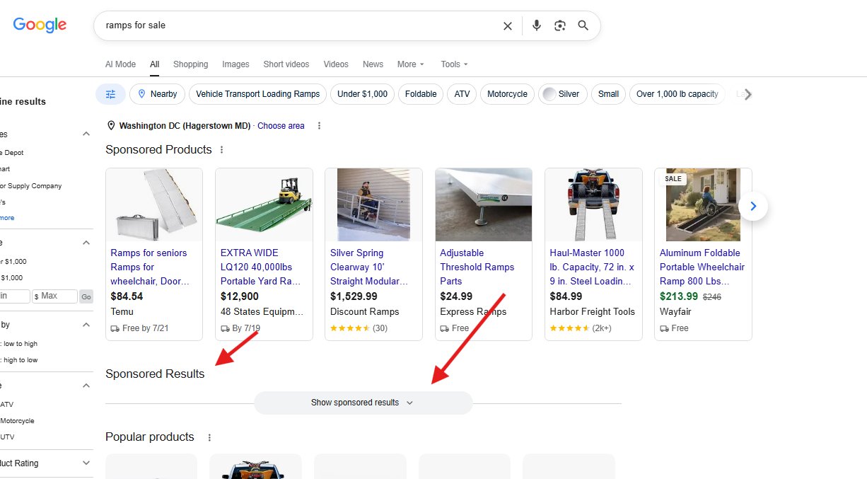 Google Afficher les annonces de produits