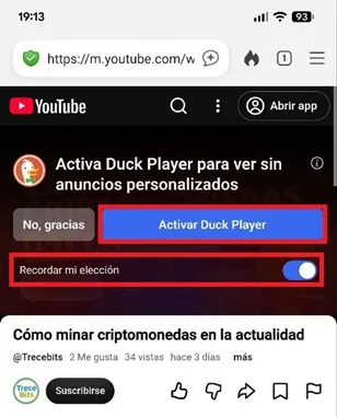 Joueur DuckDuckGo