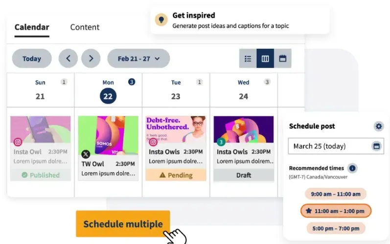 Hootsuite Outils d'analyse et de gestion des réseaux sociaux