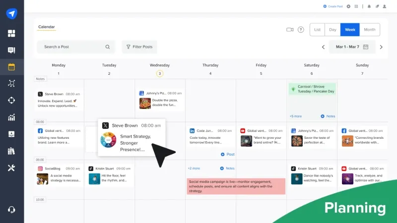 socialpilot Outils d'analyse et de gestion des réseaux sociaux