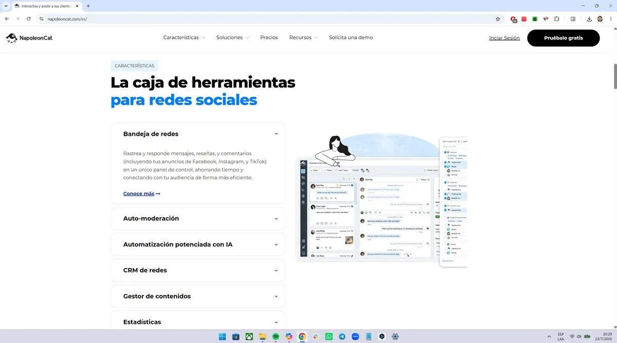 Application de gestion des réseaux sociaux