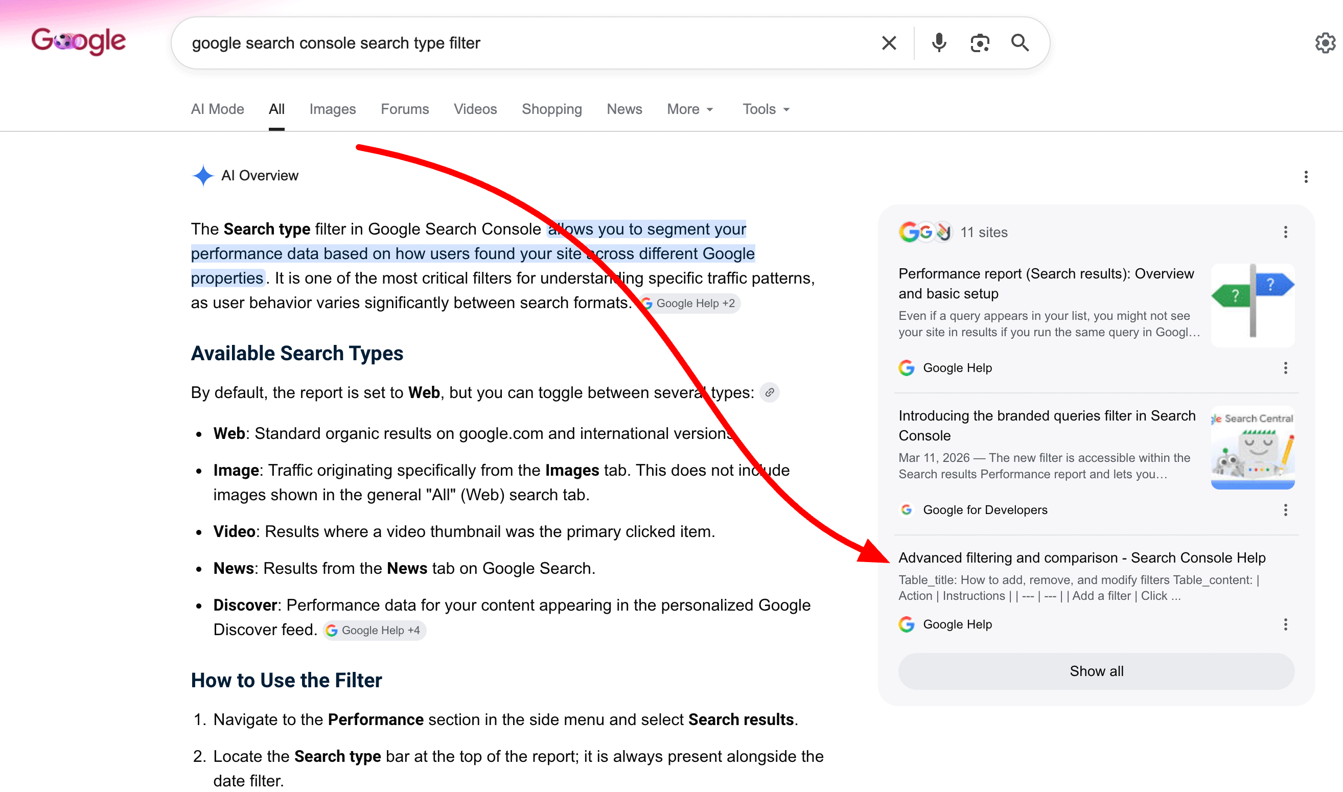 Extraits de fichiers Google Markdown