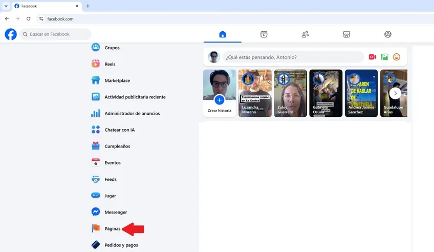 Ouvrir la page