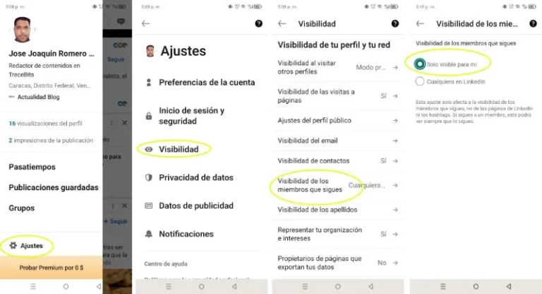 Comment masquer la visibilité des membres LinkedIn