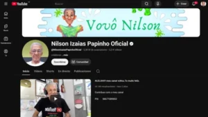 Chaîne Nilson Izaias de l'un des grands-parents les plus populaires sur YouTube