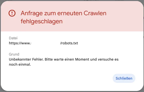 Erreur Txt1 des robots Gsc