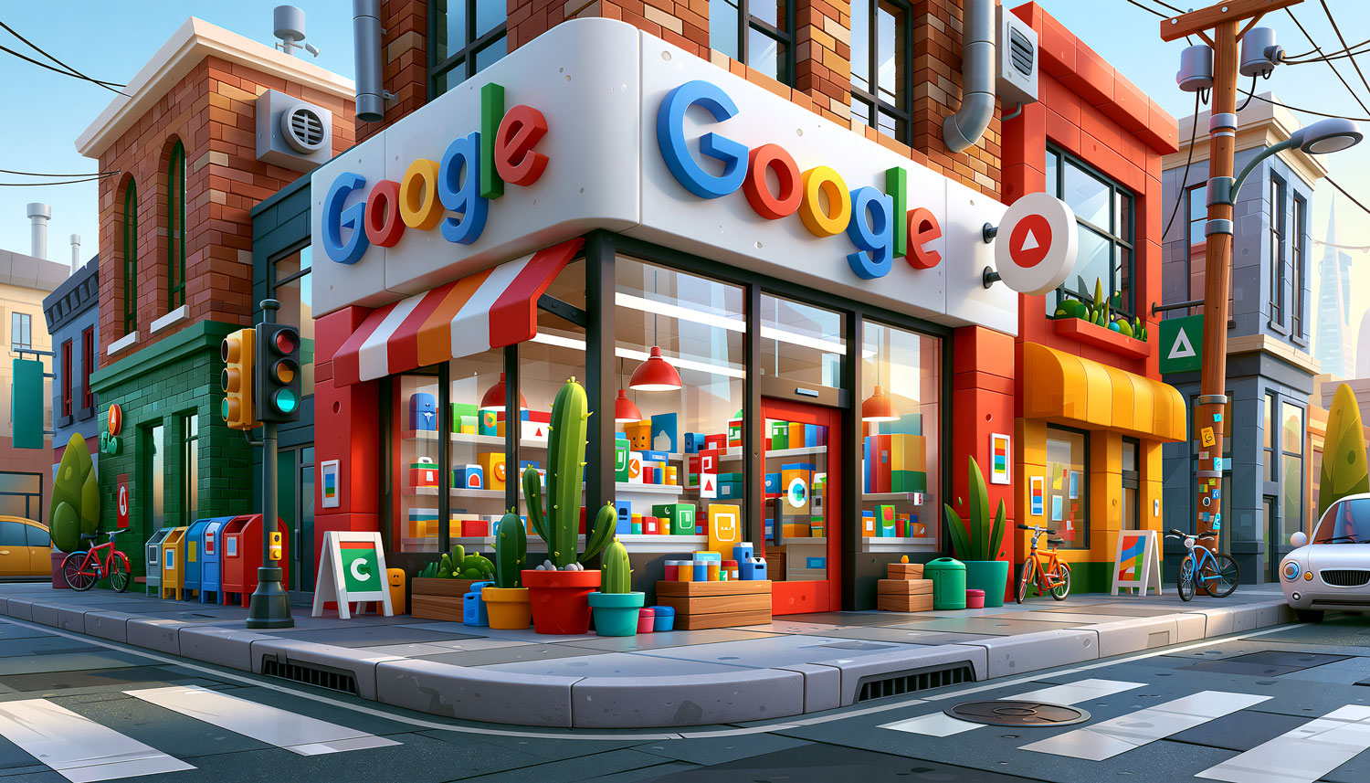 Google Retail Street Corner