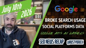 Récapitulatif vidéo Buzz de Search News : la recherche Google bat les records d'utilisation, les plateformes sociales et vidéo s'affichent dans la console de recherche et plus, les annonces Google, les annonces ChatGPT et plus
                

