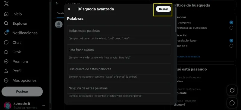 Comment utiliser la recherche avancée pour les publications de comptes spécifiques dans X