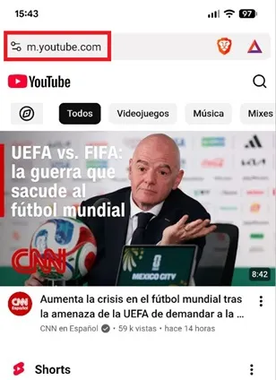 Page YouTube