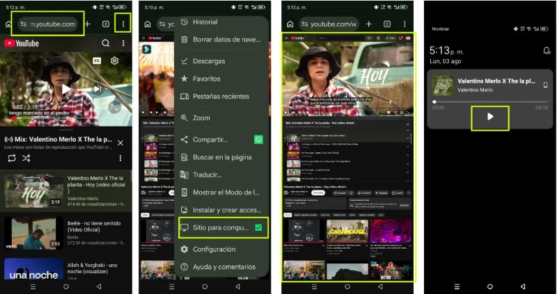 Comment lire une chanson YouTube en arrière-plan à l'aide de Google Chrome Trick