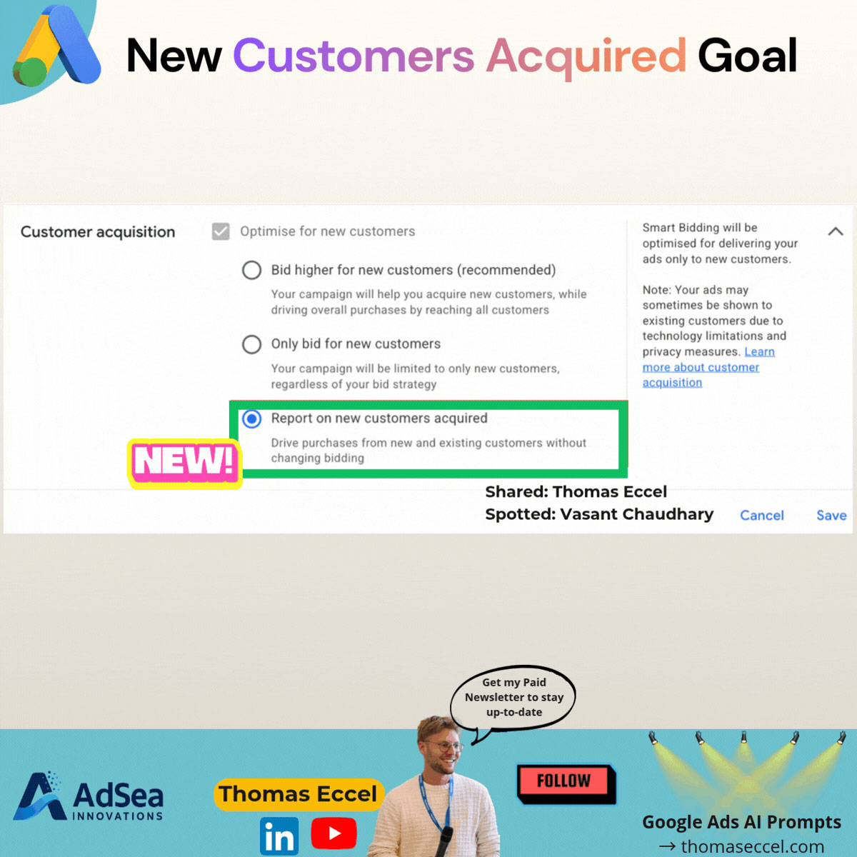 Objectifs acquis par les clients Google Ads