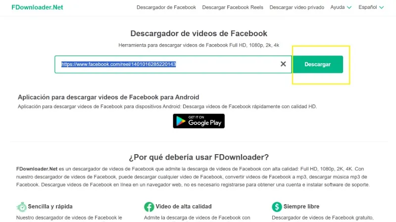 comment télécharger une vidéo Facebook à l'aide d'outils en ligne