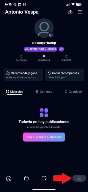 Menu Profil