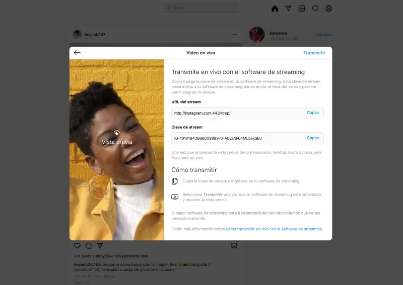 Comment démarrer une diffusion avec Instagram Live Producer