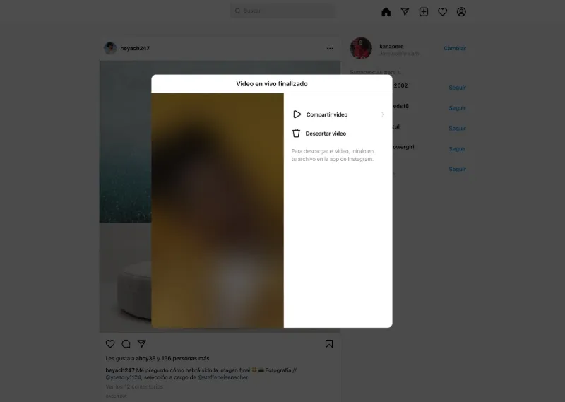 Comment mettre fin à une diffusion en direct sur Instagram Live Producer