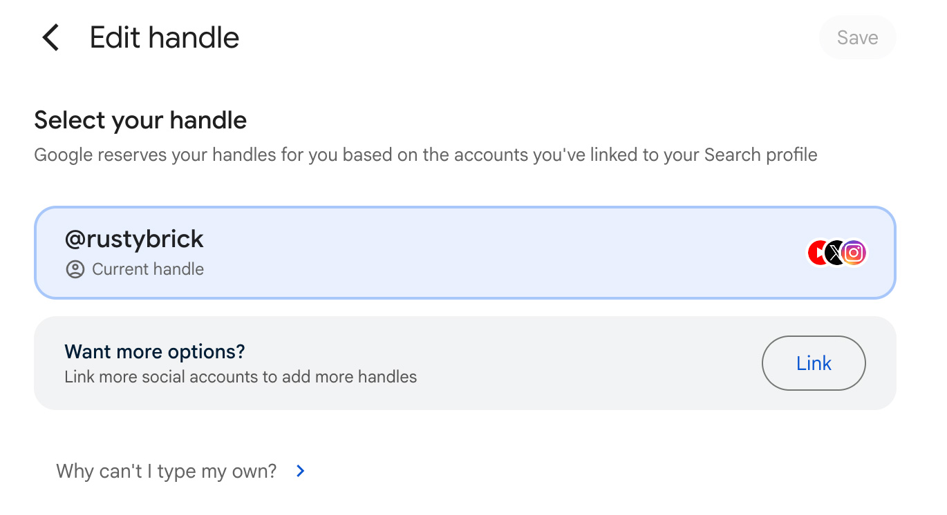 Profils de recherche Google Modifier Handle2