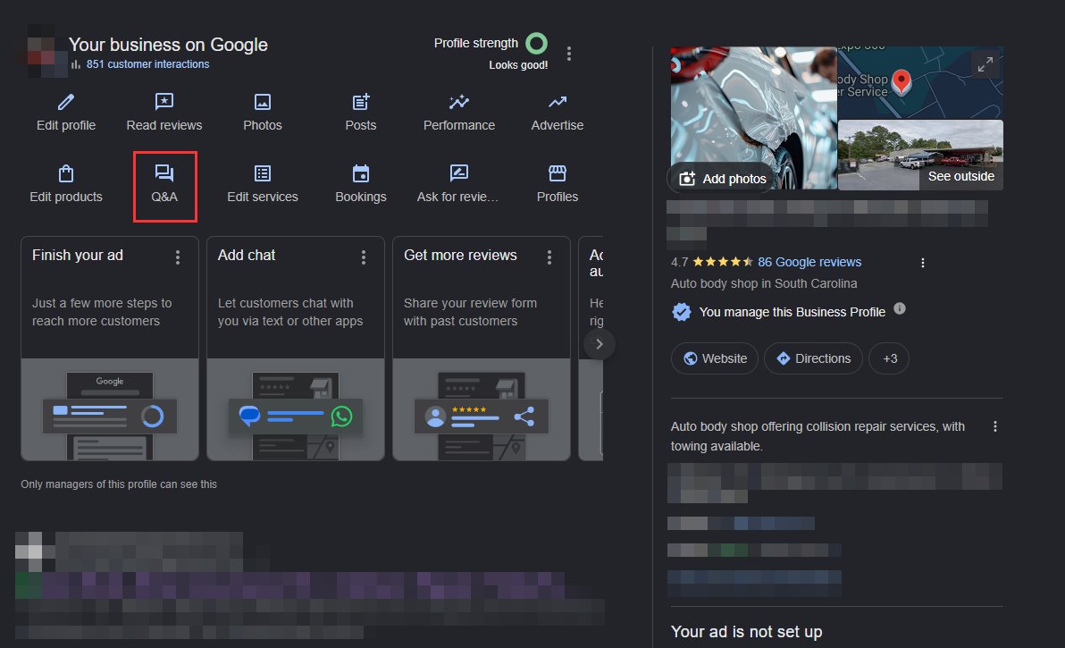 Contrôle qualité remanié des profils d'entreprise Google