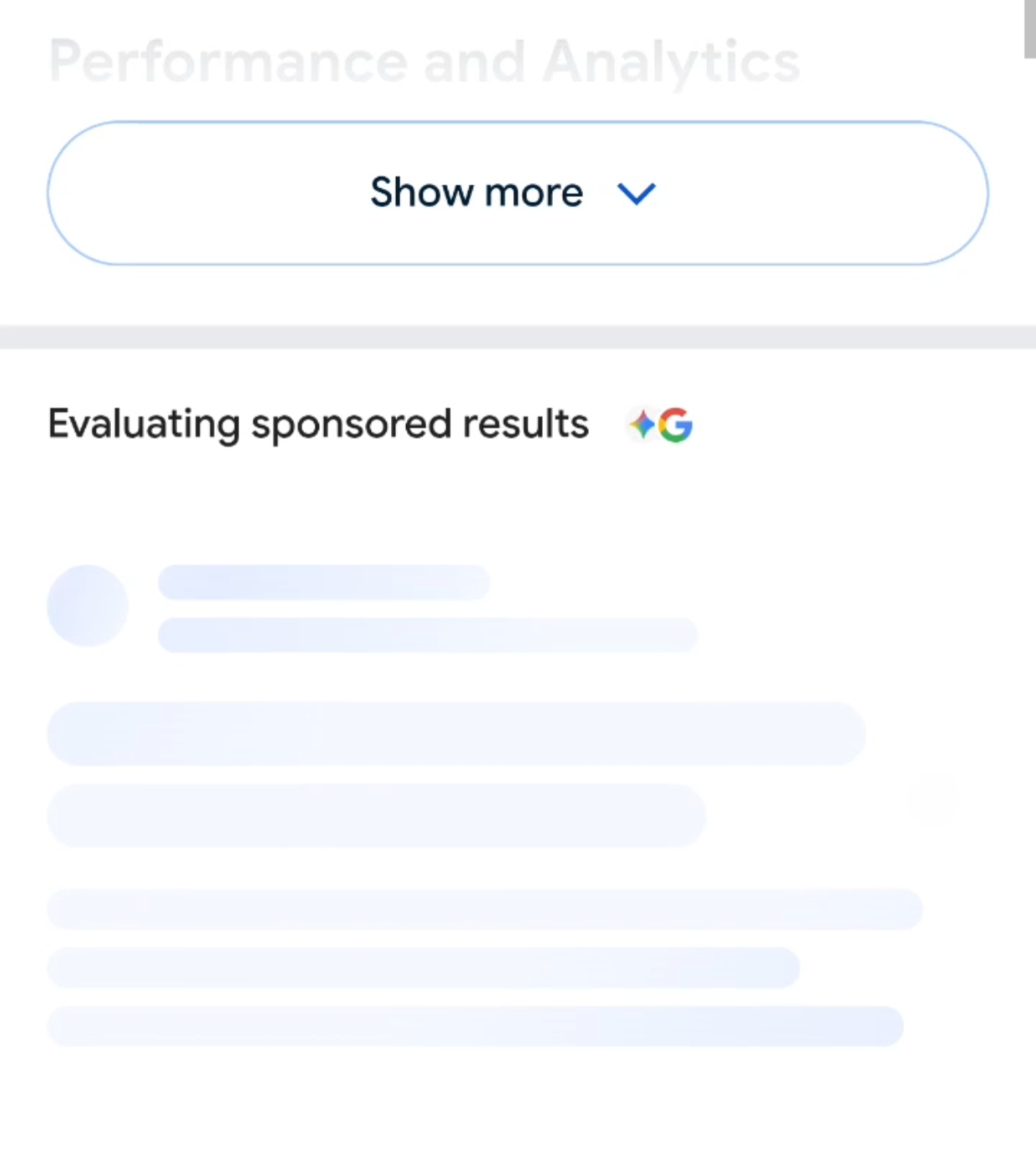 Google Ads chargeant des résultats sponsorisés