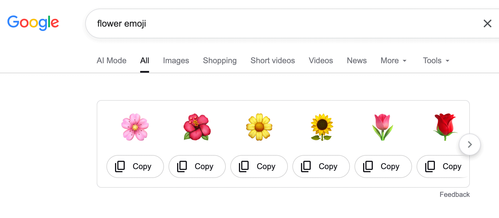 Google Fleurs Emoji