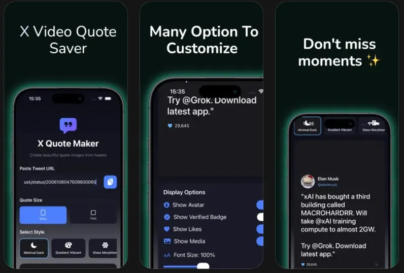 X Saver : télécharger des vidéos et des GIF (iOS)