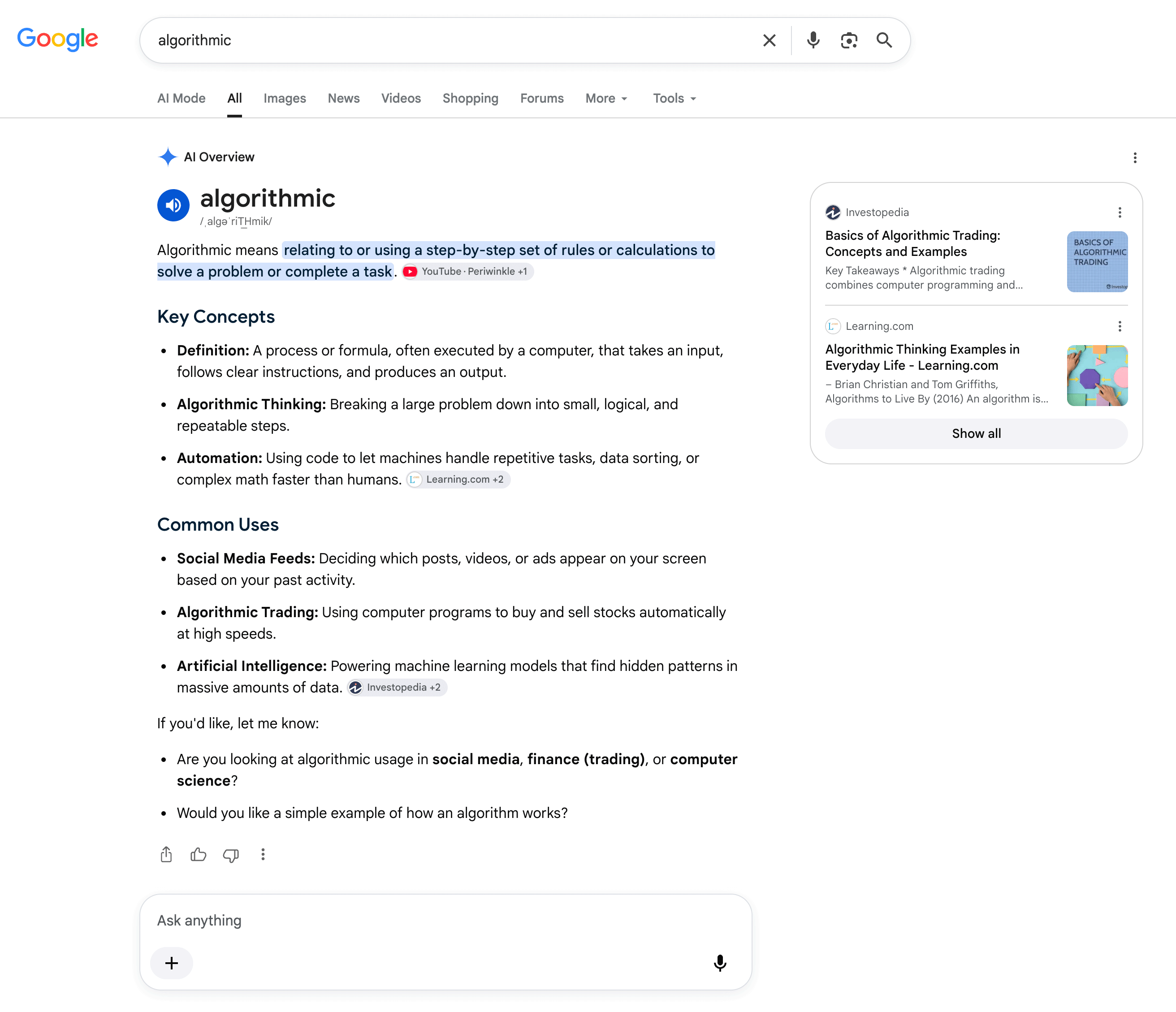 Présentation de Google Ai Non Afficher plus