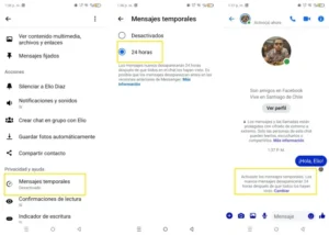 Comment activer les messages temporaires dans Facebook Messenger depuis l'application