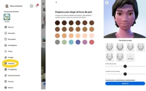créer des étapes d'avatar Facebook
