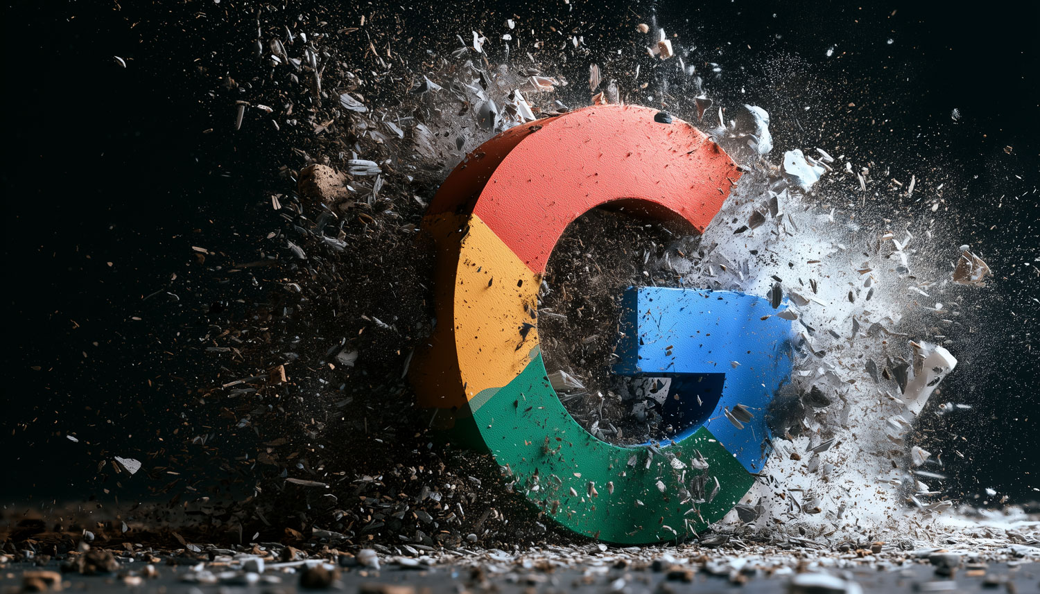 Google Logo Explode
