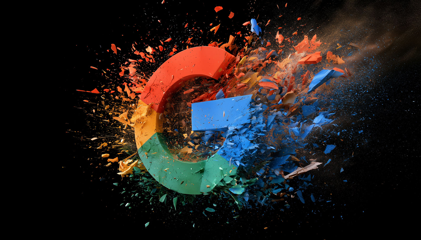 Google Logo Explode