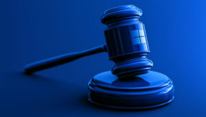 Blue Microsoft Gavel