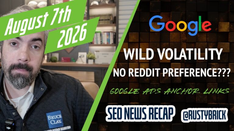 Récapitulatif vidéo Buzz de Search News : volatilité sauvage du classement Google, préférence spéciale Reddit, grand remaniement des dirigeants de Google et plus encore
                

