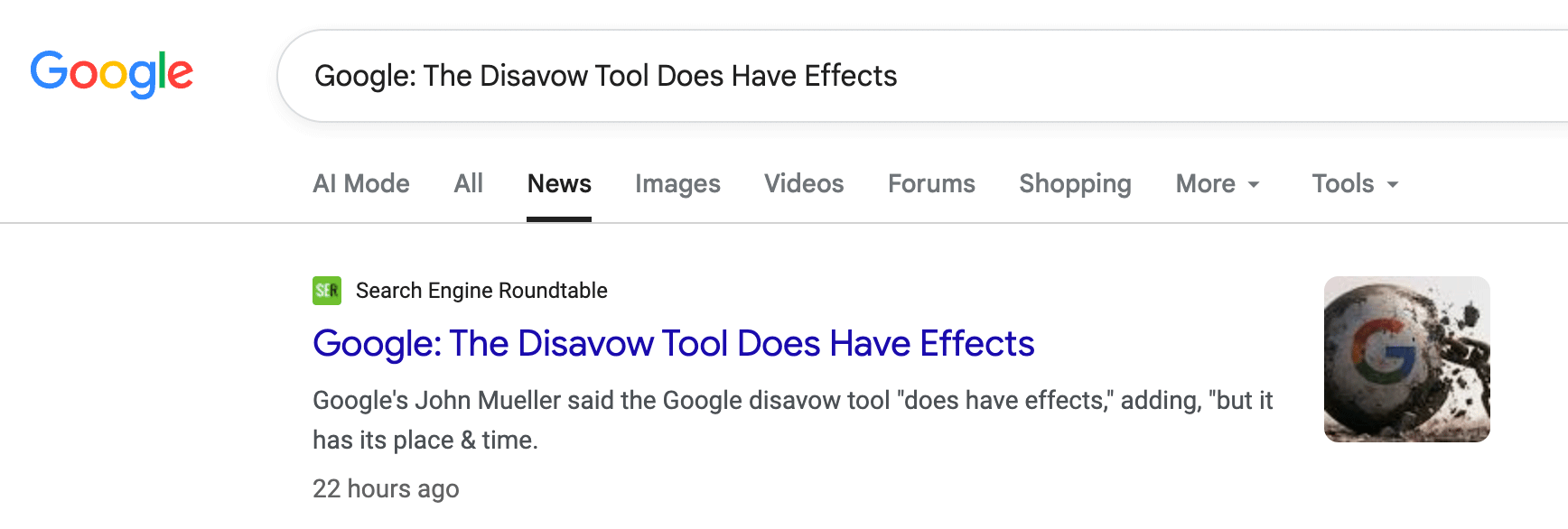 Service Google Actualités trouvé