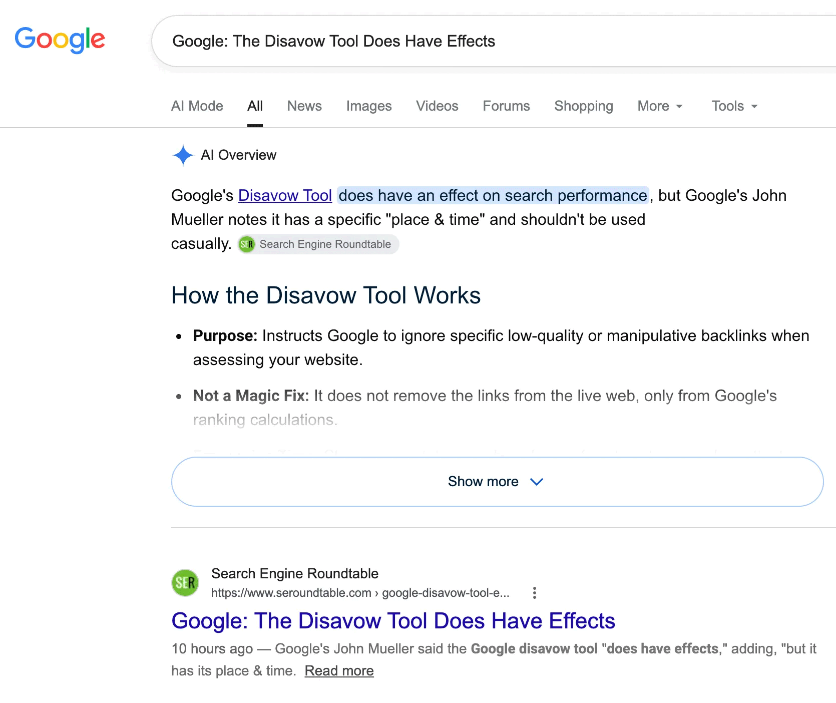 Google All Ser