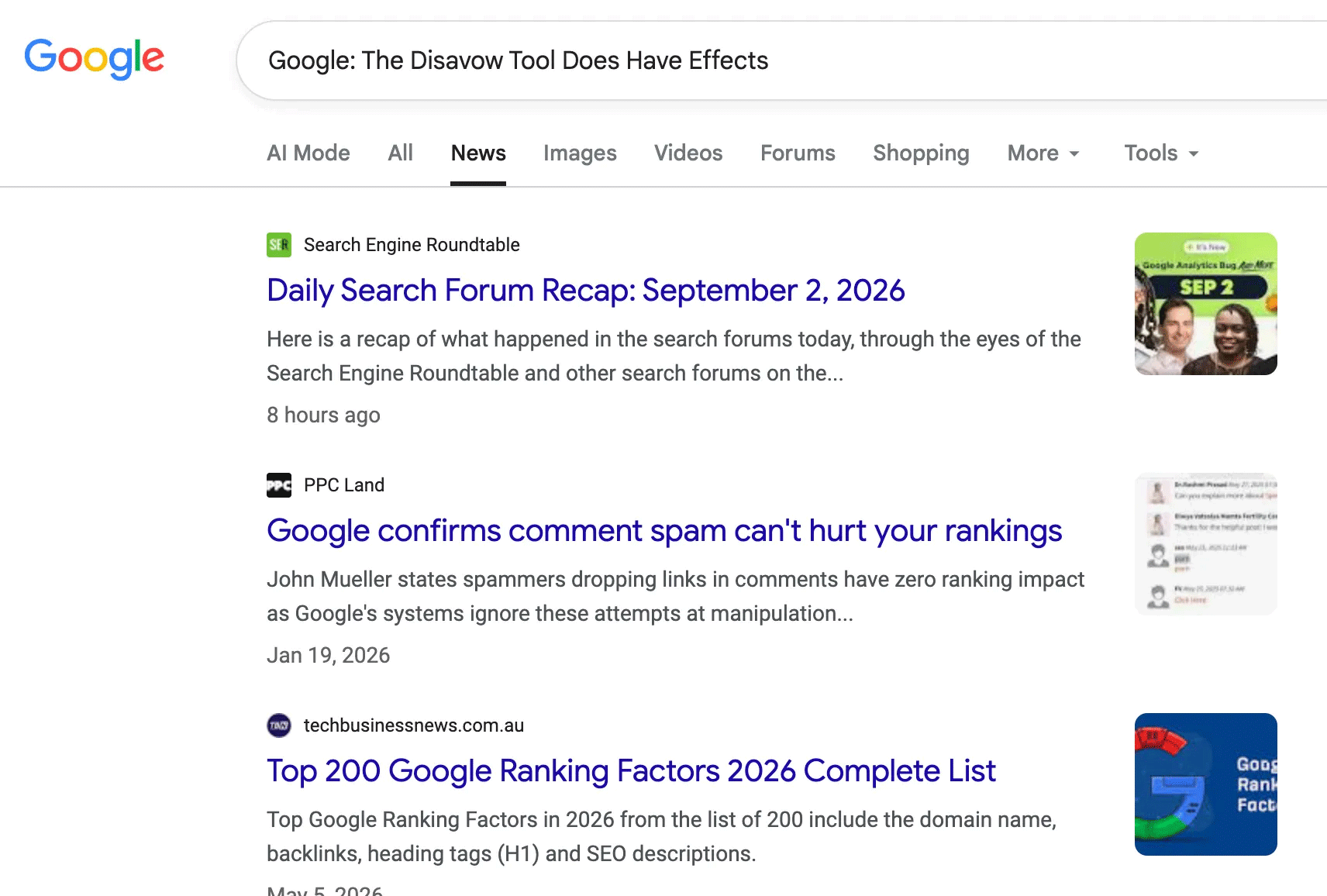 Service Google Actualités manquant