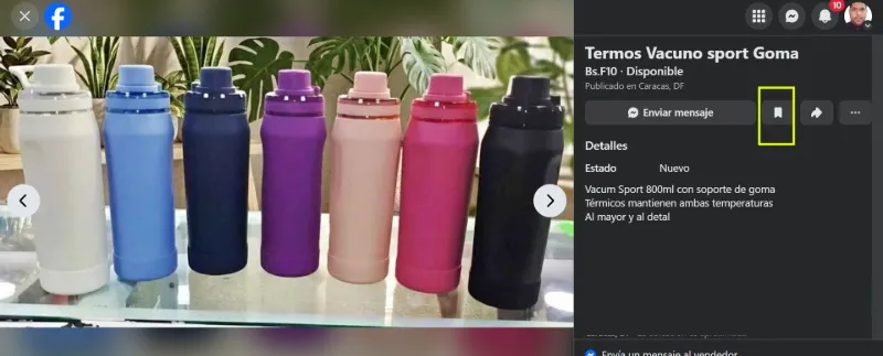 Enregistrer les publications Facebook du marché