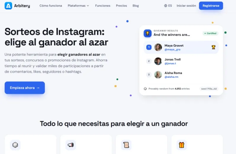 Outil en ligne arbitraire pour faire des cadeaux sur Instagram