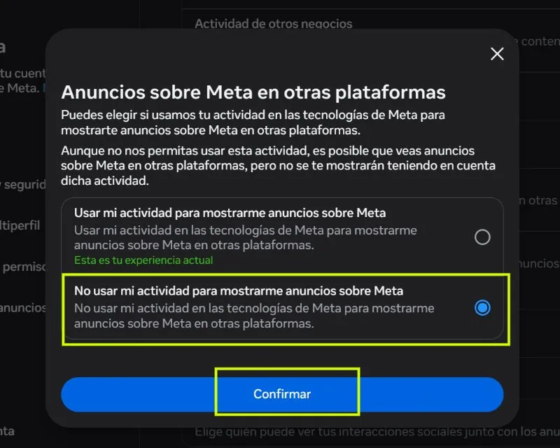 Comment désactiver les publicités en fonction de vos métadonnées