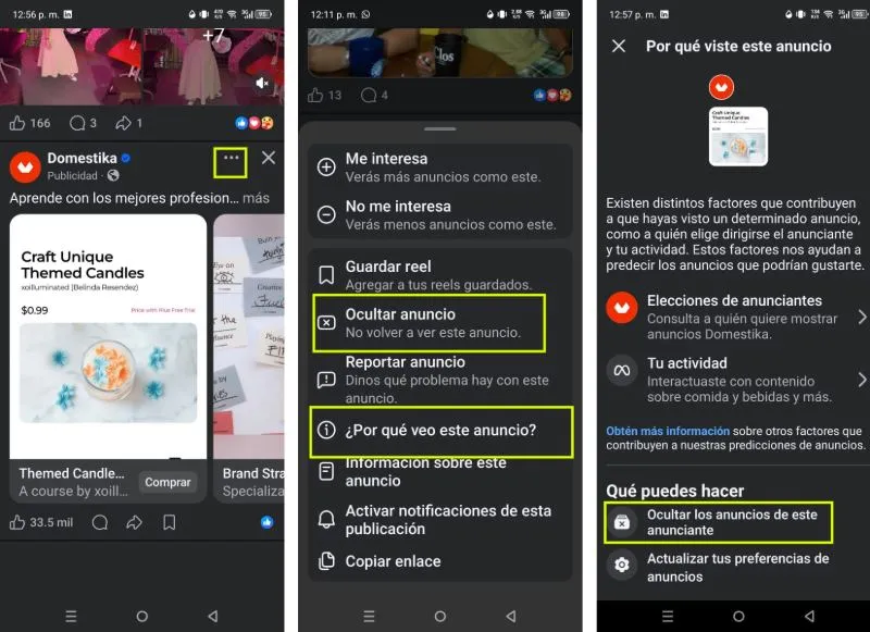 comment masquer les publicités Facebook du flux