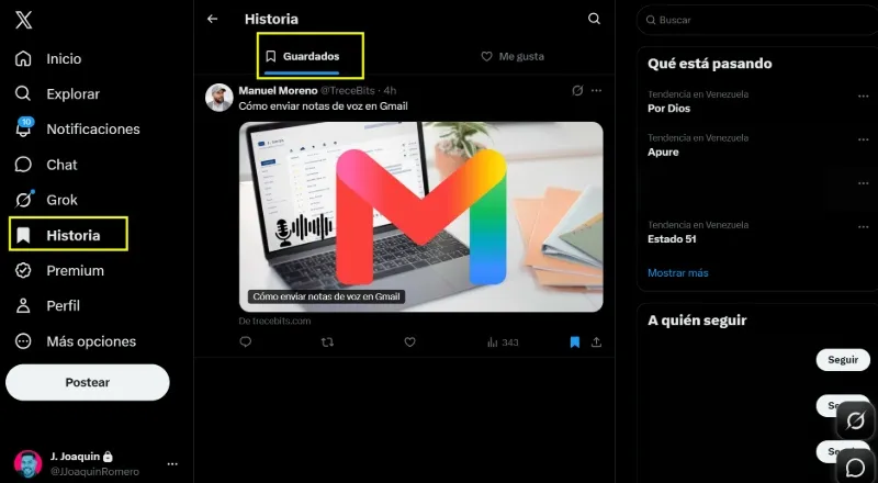 où voir les publications archivées sur X Twitter
