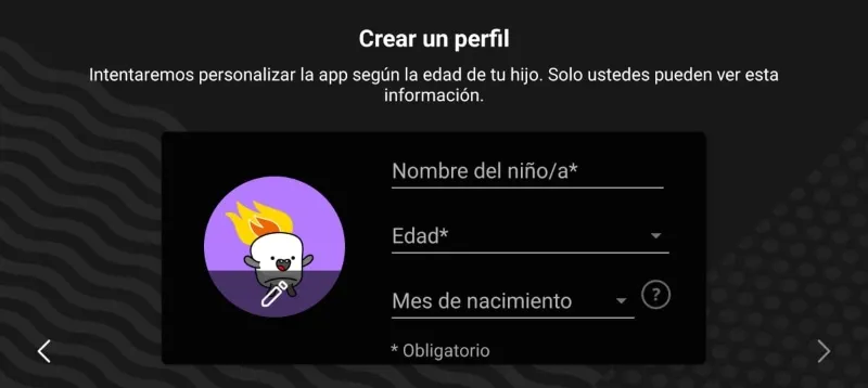 Créer un profil Application YouTube Kids