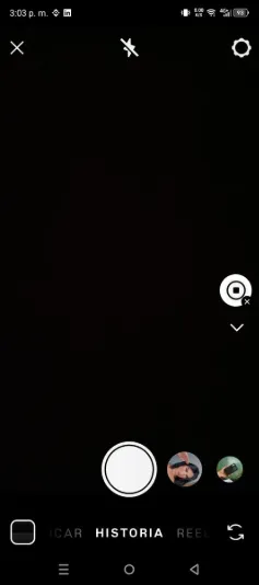 Fonctionnalité d'appareil photo mains libres Instagram