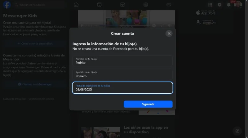 Comment créer un compte enfant dans Messenger Kids