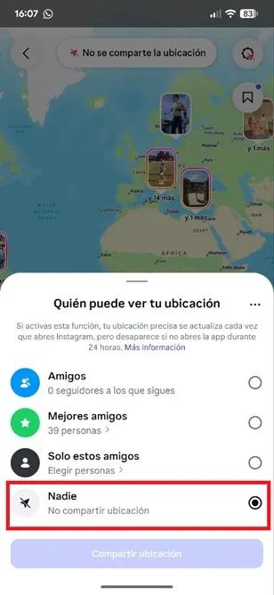 Option de localisation