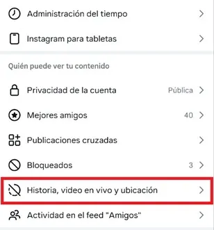 Options de confidentialité