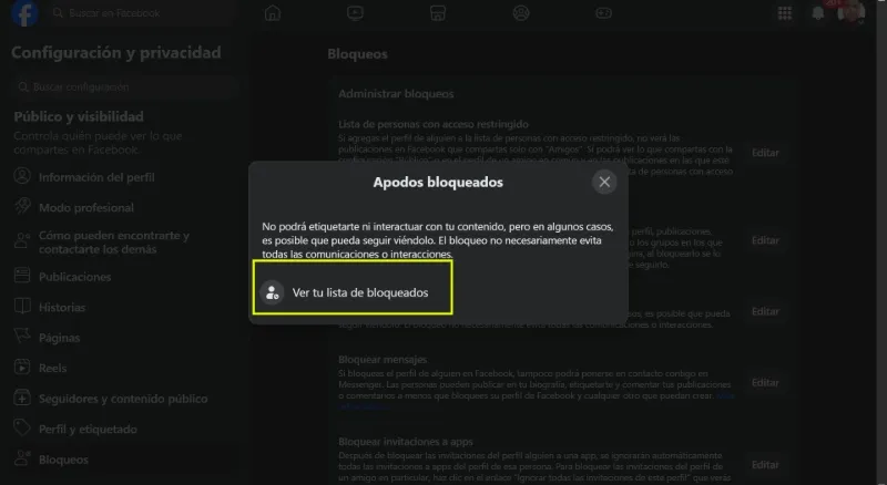 Débloquer les surnoms sur Facebook